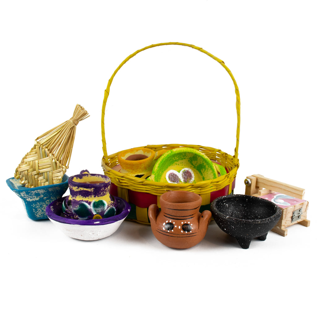 Traditional Mexican Toys Basket
